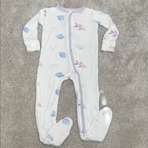 Adorable Fish Print Infant Convertible Pajama